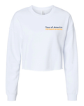 Tour of America Women's Crop Crew White