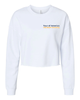 Tour of America Women's Crop Crew White