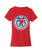 Sunny Weather Women's Beach Wrestling T-shirt Red