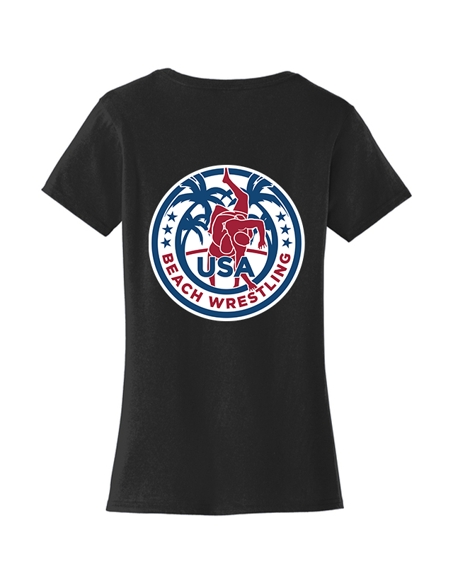 USA Beach Wrestling T-shirt Black