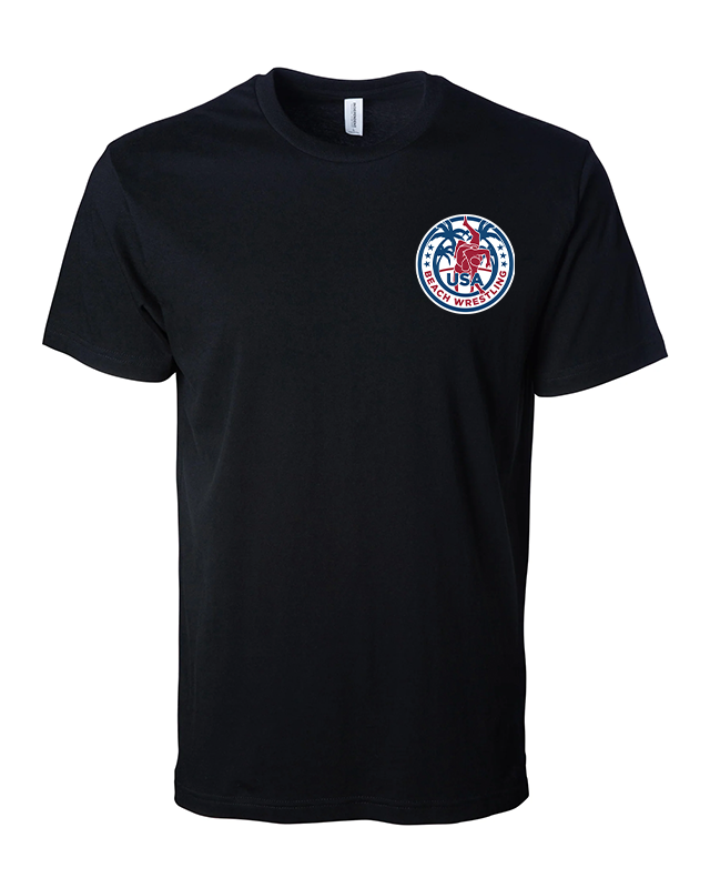 USA Beach Wrestling Men's T-shirt Black