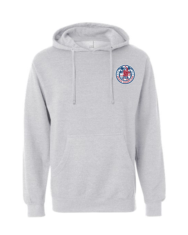 USA Beach Wrestling Men's Hoodie Gray