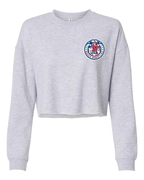 USA Women's Beach Wrestling Crop Crew Gray