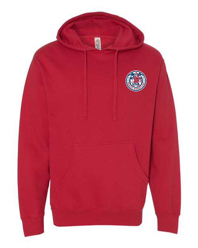 USA Beach Wrestling Men's Hoodie Red