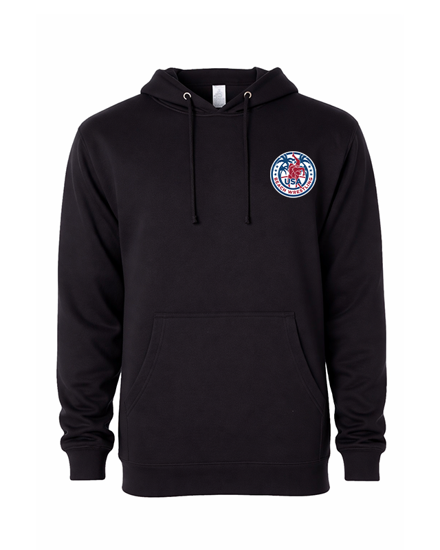 USA Beach Wrestling Men's Hoodie Black