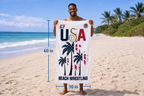 USA Beach Wrestling Sand-proof Towel