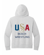 USA Women's Beach Wrestling Hoodie White