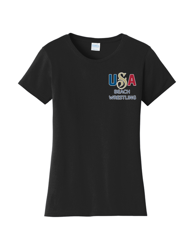 USA Beach Wrestling T-shirt Black