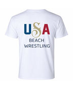USA Beach Wrestling Men's T-shirt White