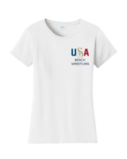 USA Beach Wrestling T-shirt White