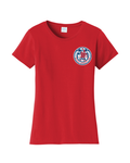 USA Women's Beach Wrestling T-shirt Red