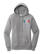USA Beach Wrestling Women's Hoodie Gray