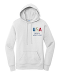 USA Beach Wrestling Women's Hoodie White