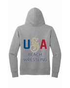 USA Women's Beach Wrestling Hoodie Gray