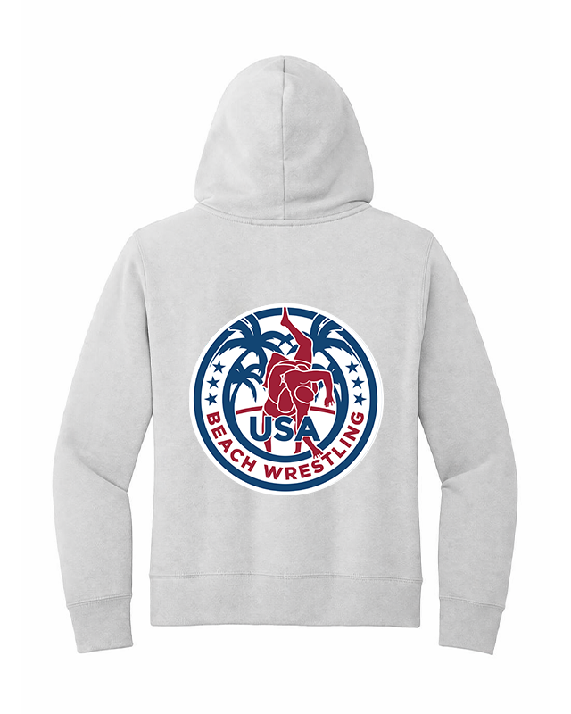 USA Beach Wrestling Women's Hoodie White