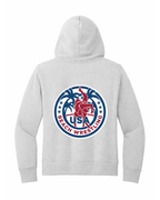 USA Beach Wrestling Women's Hoodie White