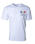 USA Men's Beach Wrestling T-shirt White