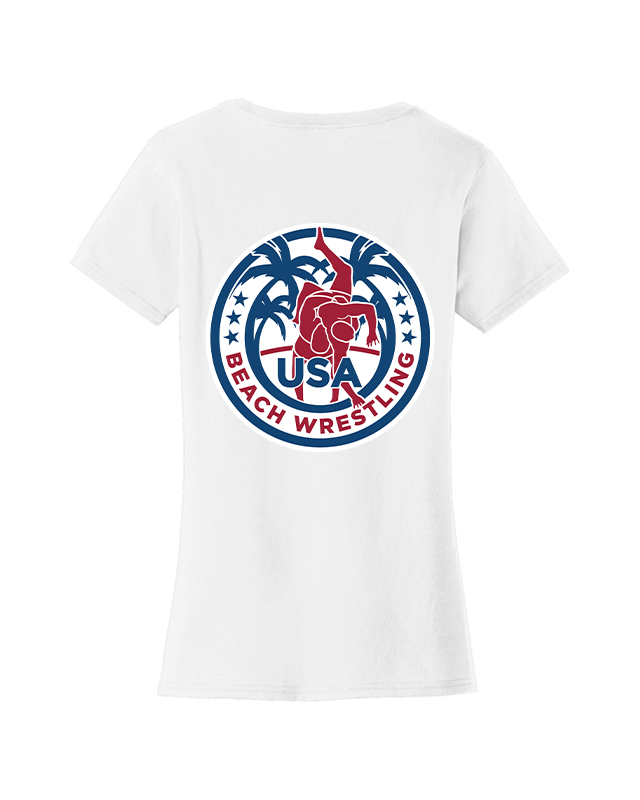 USA Beach Wrestling T-shirt White