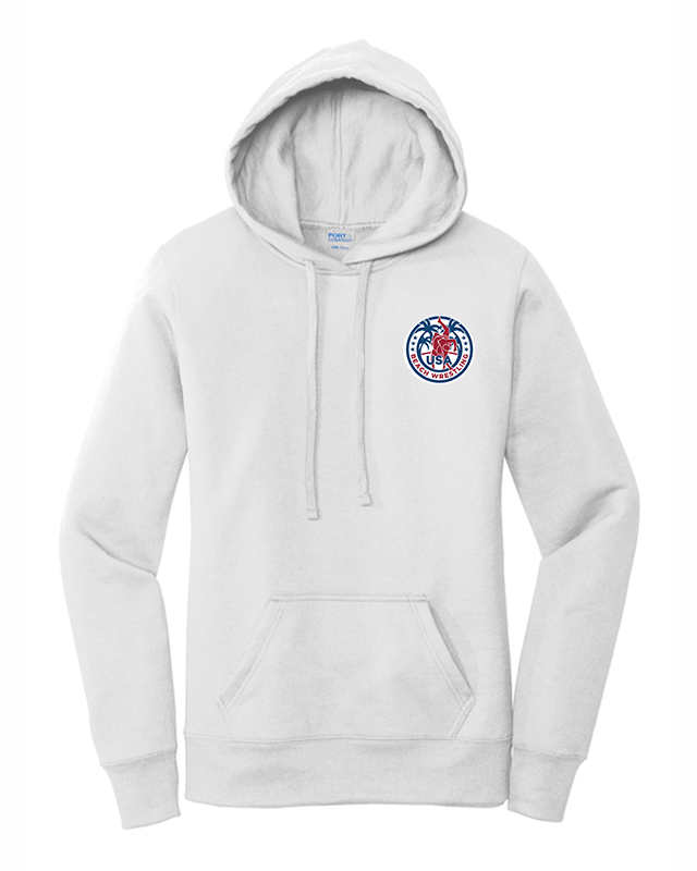 USA Women's Beach Wrestling Hoodie White