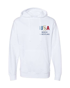 USA Men's Beach Wrestling Hoodie White