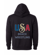 USA Beach Wrestling Men's Hoodie Black