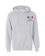 USA Men's Beach Wrestling Hoodie Gray