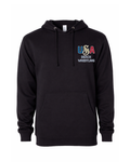 USA Men's Beach Wrestling Hoodie Black
