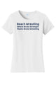 Beach Wrestling T-shirt Brute Logo White