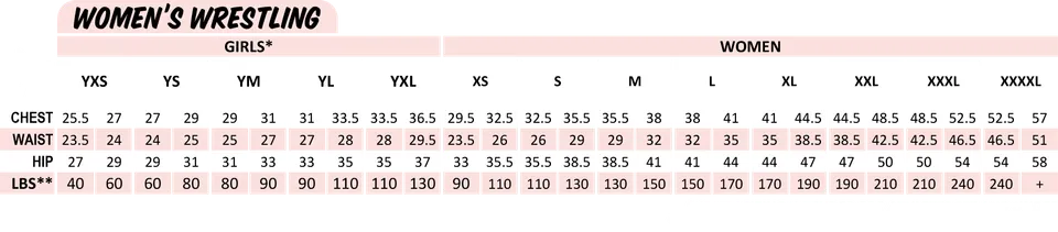 Size chart image