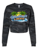Wrestling Beach Brute Crop Crew Neck Logo Navy