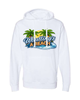 Men's wrestling Beach Hoodie Brute Logo Neck White