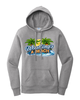 Women's Wrestling Beach Hoodie Brute Logo Neck Gray