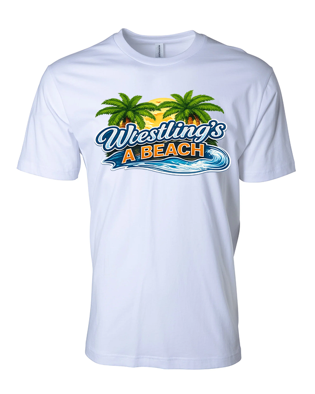 Men's Wrestling Beach T-shirts White