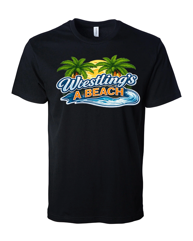 Men's Wrestling Beach T-shirts Black