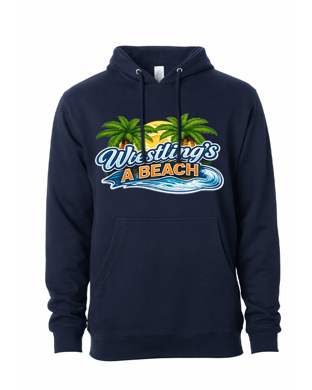 Men's wrestling Beach Hoodie Brute Logo Neck Navy