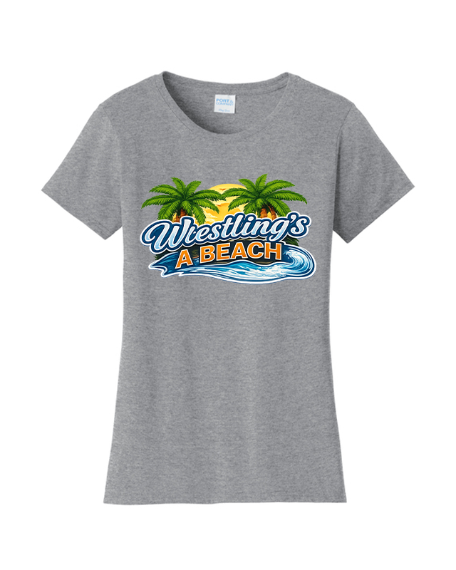 Women's Wrestling Beach Brute T-shirts Gray