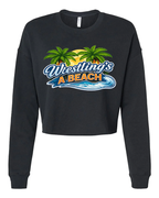 Wrestling Beach Brute Crop Crew Neck Logo Black