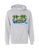 Men's wrestling Beach Hoodie Brute Logo Neck Gray