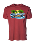 Men's Wrestling Beach T-shirts Red