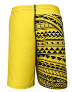 Back design of Tribal Turtle Shorts by Brute Beach Wrestling 
