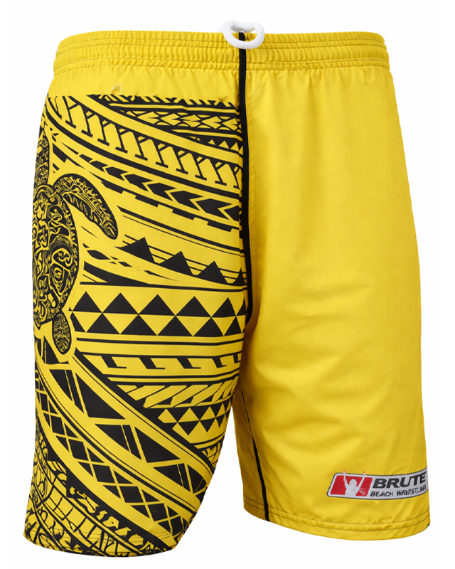 Tribal Turtle Shorts by Brute Beach Wrestling 