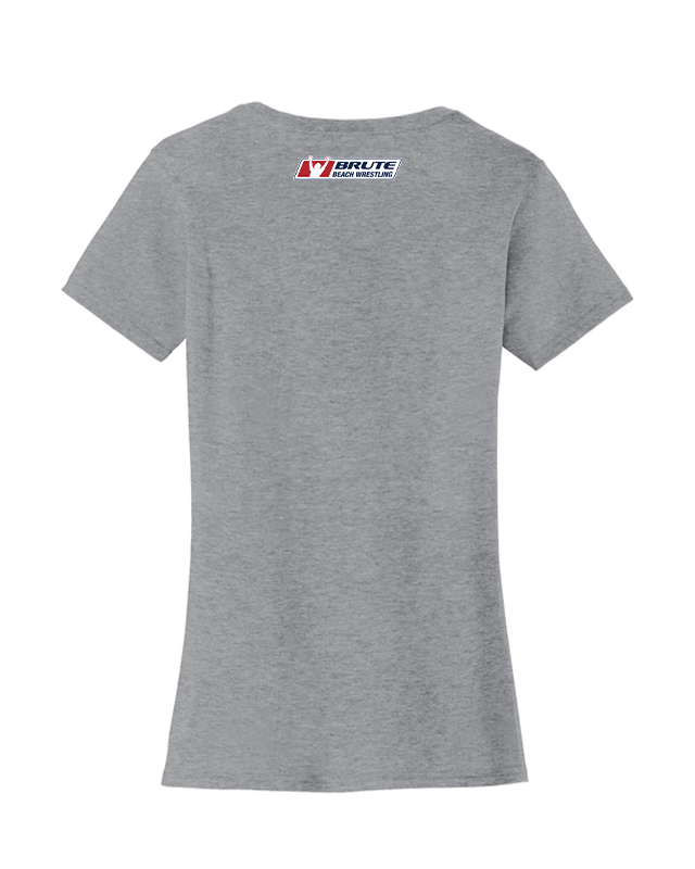 Beach Wrestling Women's T-shirt Small Logo Gray