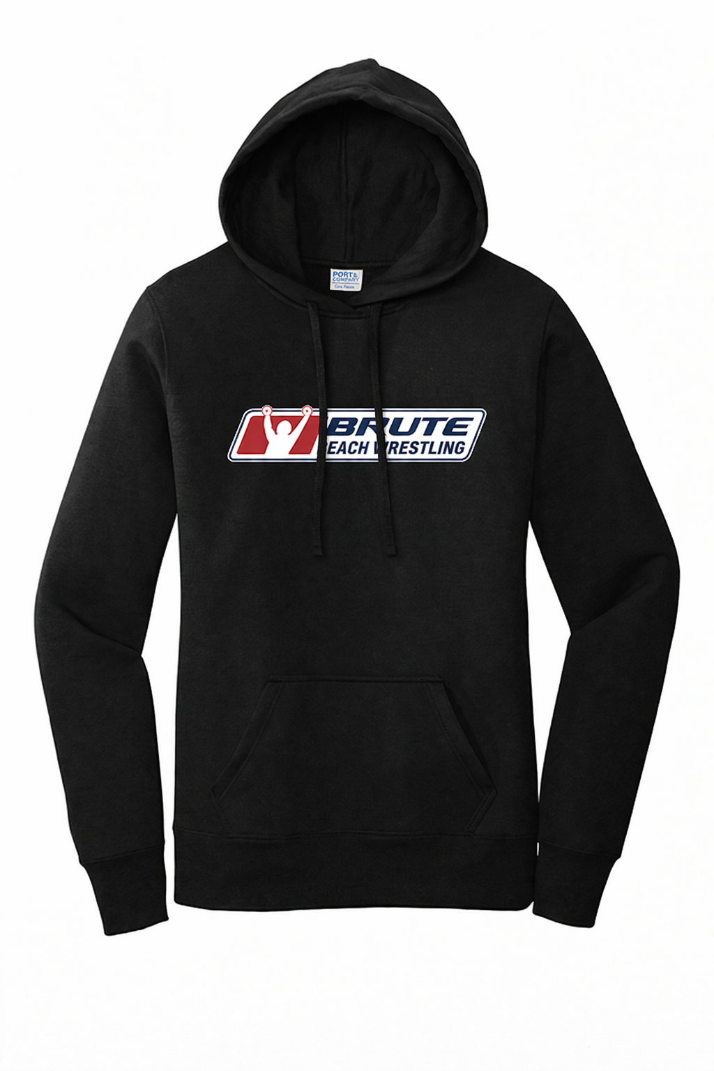 LPC78H - Port & Co™ Women's Core Fleece Pullover Hooded Sweatshirt Black