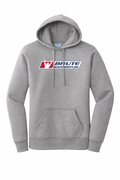 Women's Core Fleece Pullover Hooded Sweatshirt Front Logo Gray