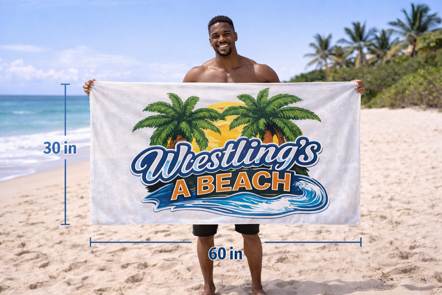 Beach Wrestling Towel